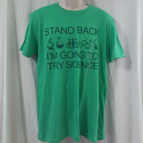 *Final Price* Men's Womens' Novelty tee Going to Try Science - Picture 1 of 8